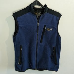 Mountain Hardwear Navy and Black Fleece Vest|Large